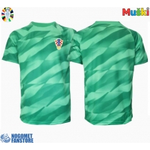 Hrvatska Golmanski Gostujuci Dres EP 2024 Kratak Rukav